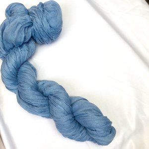 SIX Dusty Blue Gauze Cheesecloth Boho Table Runner Set Party Decor Slate Blue 6